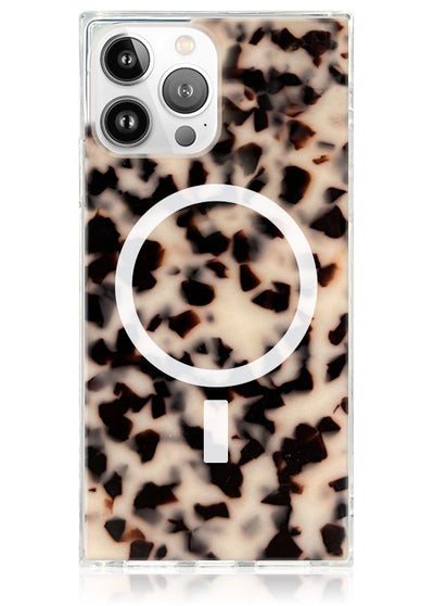 Blonde Tortoise SQUARE iPhone Case #iPhone 13 Pro + MagSafe