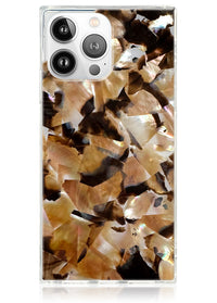 ["Brown", "Abalone", "Shell", "Square", "iPhone", "Case", "#iPhone", "15", "Pro"]