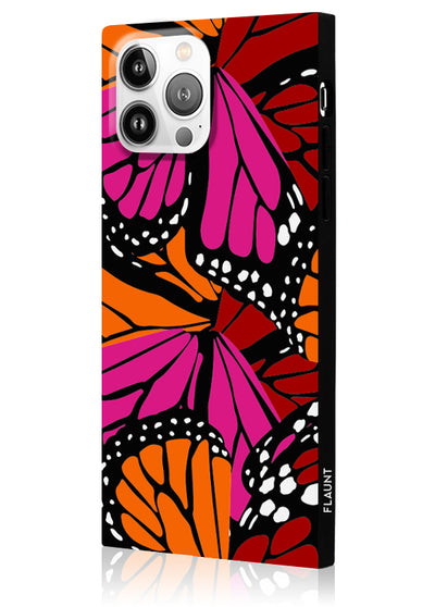 Butterfly Square iPhone Case #iPhone 13 Pro + MagSafe