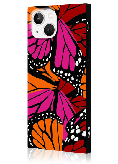 Butterfly Square iPhone Case #iPhone 15