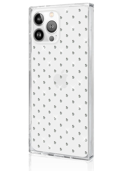 SQUARE Crystal Rhinestone iPhone Case #iPhone 13 Pro