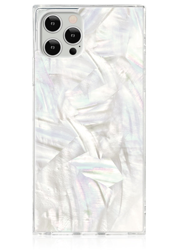 Funda para iPhone SQUARE® Geo White Mother of Pearl