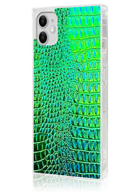 ["Green", "Crocodile", "Square", "iPhone", "Case", "#iPhone", "11"]