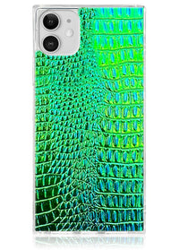 ["Green", "Crocodile", "Square", "iPhone", "Case", "#iPhone", "11"]