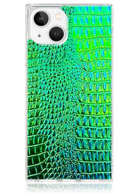 ["Green", "Crocodile", "Square", "iPhone", "Case", "#iPhone", "13"]