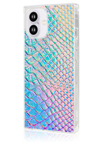 ["Iridescent", "Crocodile", "Square", "iPhone", "Case", "#iPhone", "16"]