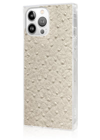 ["Ivory", "Ostrich", "Square", "iPhone", "Case", "#iPhone", "13", "Pro", "+", "MagSafe"]