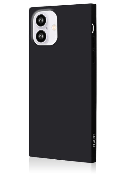 Matte Black Square iPhone Case #iPhone 16 Plus