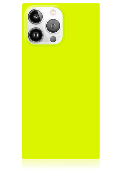 Neon Yellow Square iPhone Case #iPhone 15 Pro