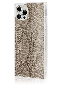 ["Nude", "Python", "Faux", "Leather", "SQUARE", "iPhone", "Case", "#iPhone", "12", "/", "iPhone", "12", "Pro"]