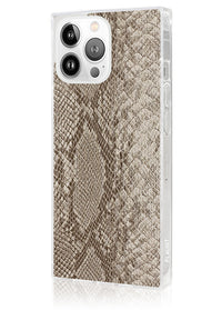 ["Nude", "Python", "Faux", "Leather", "SQUARE", "iPhone", "Case", "#iPhone", "15", "Pro"]