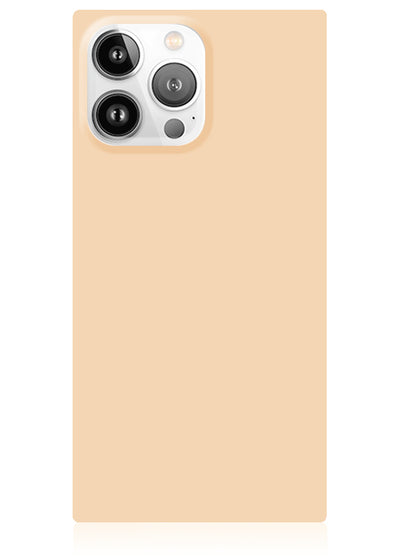FLAUNT SQUARE Nude Almond iPhone Case FLAUNT SQUARE Nude Almond iPhone Case