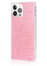 ["Pink", "Crocodile", "Square", "iPhone", "Case", "#iPhone", "13", "Pro"]