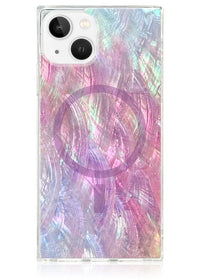 ["Pink", "Mother", "of", "Pearl", "Square", "iPhone", "Case", "#iPhone", "17e/16e/14/13", "+", "MagSafe"]