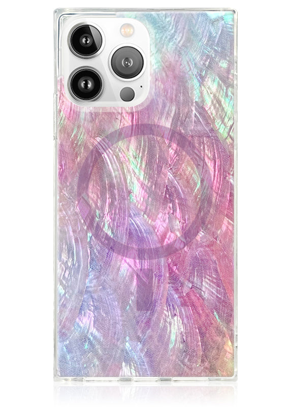 SQUARE® Pink Mother of Pearl iPhone Case