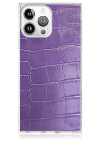 ["Purple", "Crocodile", "Square", "iPhone", "Case", "#iPhone", "13", "Pro", "+", "MagSafe"]