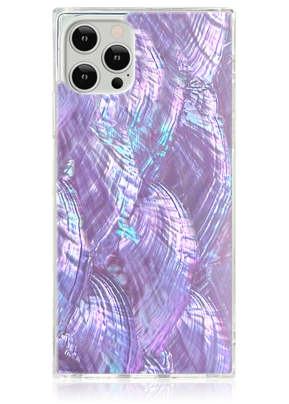 Funda para iPhone SQUARE® de nácar violeta