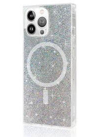 ["Silver", "Glitter", "Square", "iPhone", "Case", "#iPhone", "16", "Pro", "+", "MagSafe"]