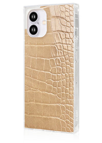 ["Tan", "Crocodile", "Square", "iPhone", "Case", "#iPhone", "16"]