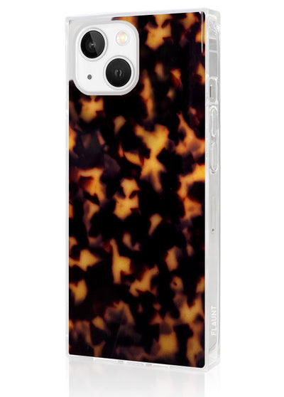 Tortoise Shell SQUARE iPhone Case #iPhone 14 Plus