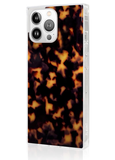 Tortoise Shell SQUARE iPhone Case #iPhone 15 Pro