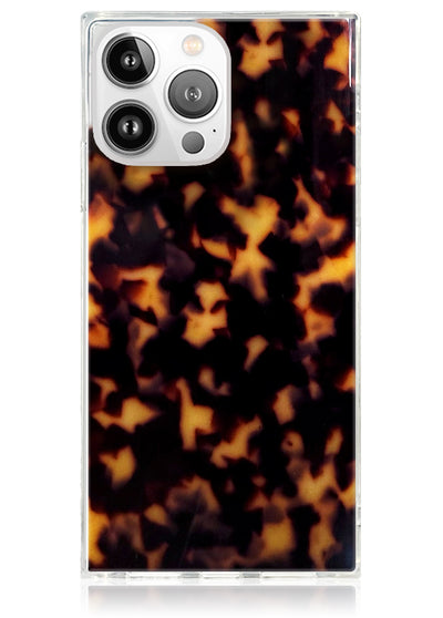 Tortoise Shell SQUARE iPhone Case #iPhone 14 Pro