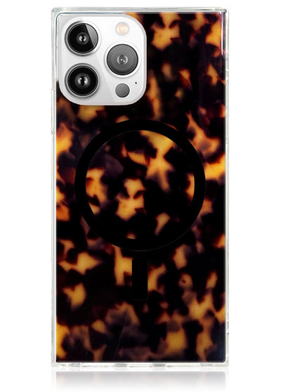 Tortoise Shell SQUARE iPhone Case #iPhone 16 Pro + MagSafe