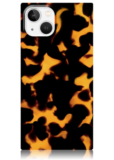 Tortoise Shell Square iPhone Case #iPhone 15