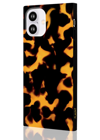 Tortoise Shell Square iPhone Case #iPhone 16