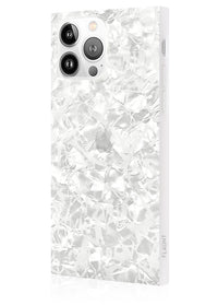["White", "Pearl", "Square", "iPhone", "Case", "#iPhone", "15", "Pro"]