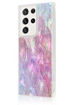 Pink Mother of Pearl SQUARE Samsung Galaxy Case #Galaxy S24 Ultra