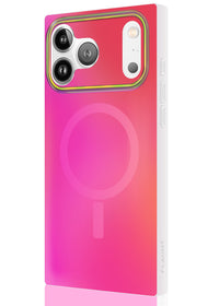 ["Pink", "Iridescent", "Satin", "Square", "iPhone", "Case", "#iPhone", "17", "Pro", "+", "MagSafe"]