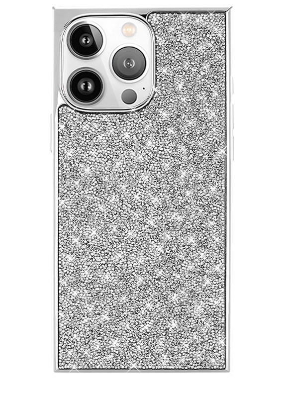 Elite Collection - SQUARE® Silver Crystal Elegance iPhone Case