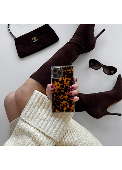 SQUARE® Tortoise Shell iPhone Case