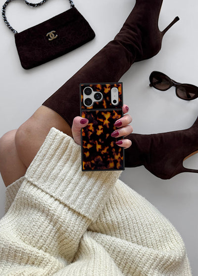 Tortoise Shell SQUARE iPhone Case #iPhone 18 Pro Max + MagSafe,iPhone 18 Pro + MagSafe,iPhone 18 Pro Max + MagSafe / iPhone 17 Pro Max + MagSafe,iPhone 18 Pro + MagSafe / iPhone 17 Pro + MagSafe