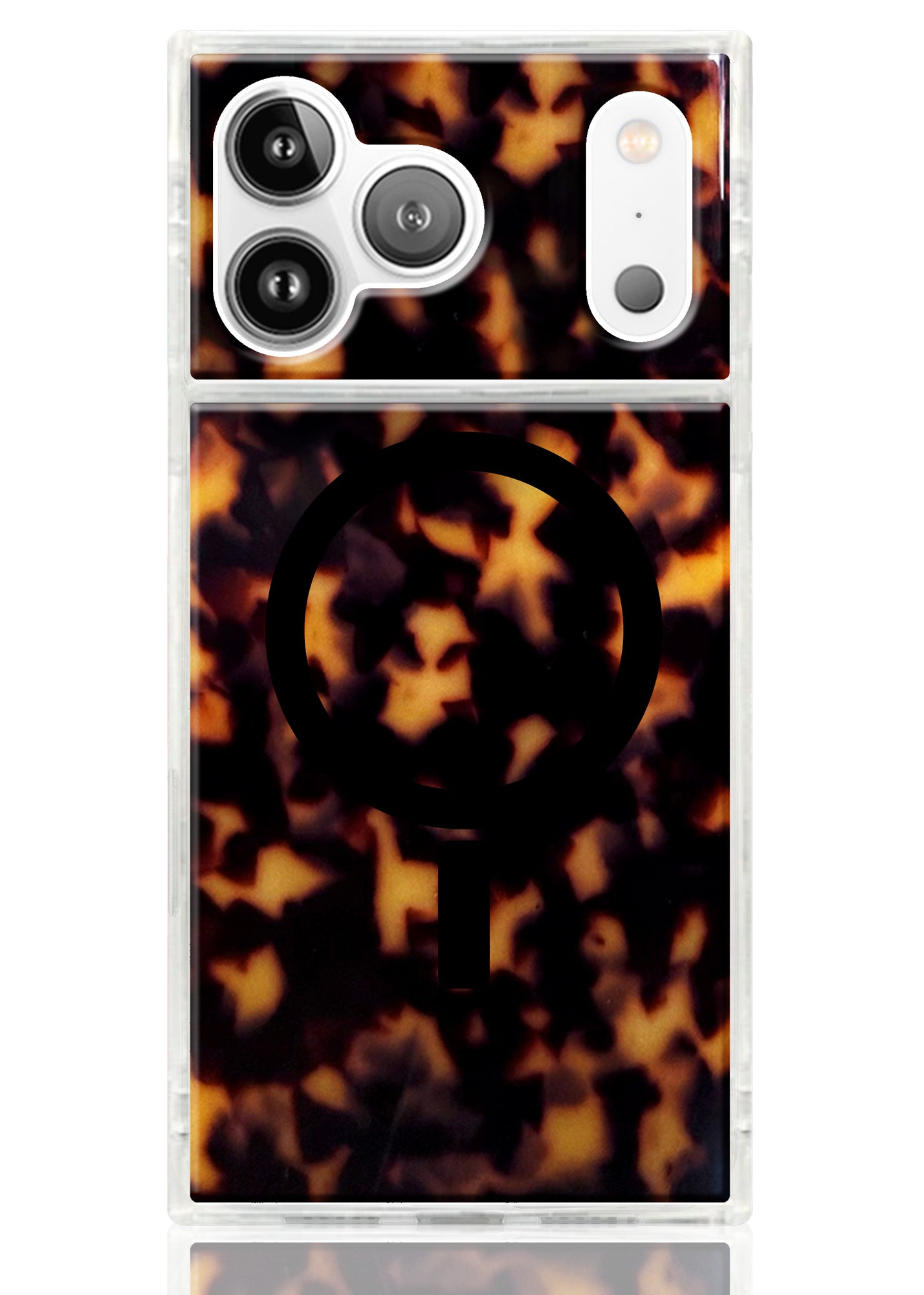 Funda para iPhone SQUARE® con diseño de carey