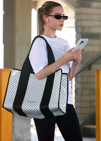 ["White", "Polka", "Dot", "Everyday", "Tote", "Bag"]