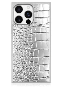 ["SQUARE", "Chromed", "Silver", "Faux", "Croc", "iPhone", "Case", "#iPhone", "15", "Pro", "Max", "+", "MagSafe,", "iPhone", "15", "Pro", "+", "MagSafe"]