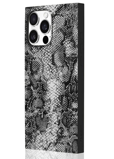 Gray Python SQUARE iPhone Case #iPhone 16 Pro Max + MagSafe,iPhone 16 Pro + MagSafe