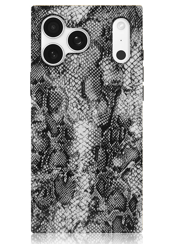 SQUARE® Gray Python iPhone Case