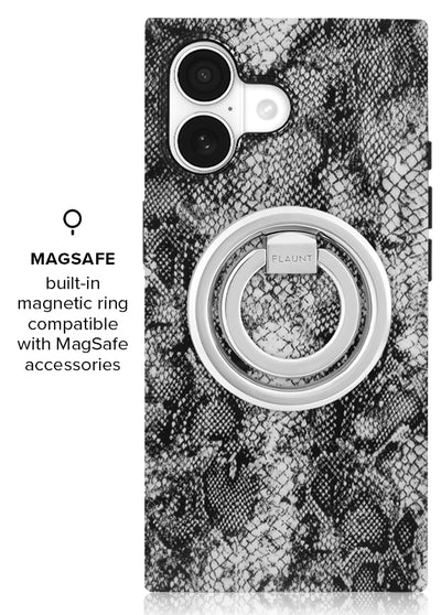Gray Python SQUARE iPhone Case #iPhone 17 + MagSafe