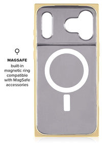 ["Gilded", "Gold", "Faux", "Croc", "Elegance", "SQUARE", "iPhone", "Case", "#iPhone", "17", "Pro", "+", "MagSafe"]