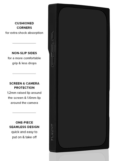 Black Crystal Elegance SQUARE iPhone Case #iPhone 18 Pro Max + MagSafe,iPhone 18 Pro + MagSafe