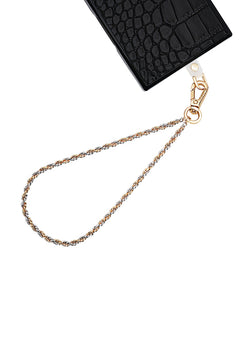 Silver and Gold Chain Phone Charm