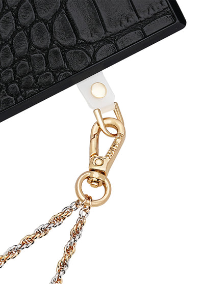 Silver and Gold Chain Phone Charm
