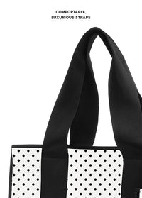 ["White", "Polka", "Dot", "Everyday", "Tote", "Bag"]