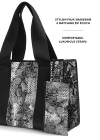 ["Gray", "Python", "Everyday", "Tote", "Bag"]