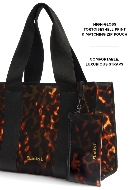FLAUNT Tortoise Tote Bag - Thumbnail 2