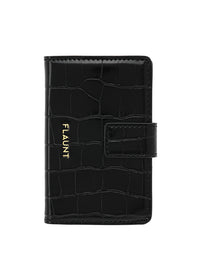 ["Black", "Crocodile", "Faux", "Leather", "MagSafe", "Wallet"]