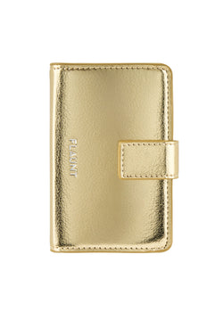 Gold Faux Leather MagSafe Wallet (Works with MagSafe Cases Only)